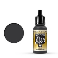 Vallejo Model Air NATO Black 17 ml Acrylic Airbrush Paint [71251]