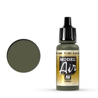 Vallejo Model Air A-24M Camouflage Green 17 ml Acrylic Airbrush Paint [7130