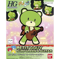 Bandai HGBF Petit'Gguy Surf Green And Guitar  1/144