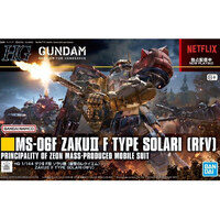 Bandai 5066702 HG Zaku II F Type Solari Requiem For Vengeance  1/144