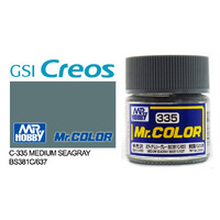 Mr Color C335 Semi Gloss Medium Sea Grey BS381/C637