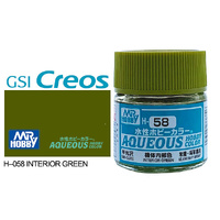 Mr Hobby H058 Aqueous Semi-Gloss Interior Green