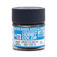 Mr Hobby H305 Aqueous Semi-Gloss Grey FS 36118