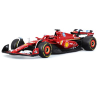 Burago 36843L 2024 F1 Ferrari SF-24 # 16 Leclerc With Helmet Italian  1/43