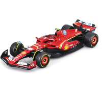 Burago 36843S 2024 F1 Ferrari SF-24 # 55 Sainz  With Helmet Italian GP 1/43