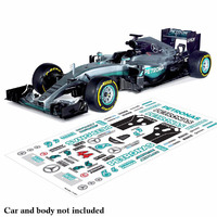 Bodyworx Stickers F1 Merc Hamilton #44 1/10