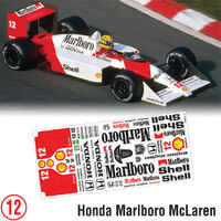 Bodyworx Stickers F1 Honda Malborough 1/10th