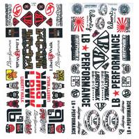 Bodyworx Stickers Liberty Walk Assorted A4 Size