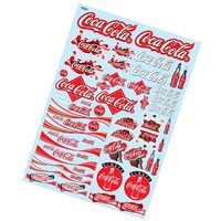 Bodyworx Stickers Coca Cola 1/10th A4