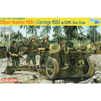 Dragon 6531 105mm Howitzer M2A1 & Carriage M2A2 W/ USMC Gun Crew     1/35