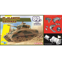 Dragon El Alamein Sherman W /  Magic Tracks Plastic Model Kit 1/35