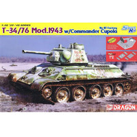 Dragon T-34/76 Mod.1943 W/ Commander Cupola No 112  1/35