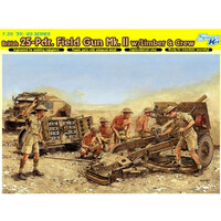 Dragon British 25-pdr. Field Gun Mk.iI W / Limber & Crew  1/35