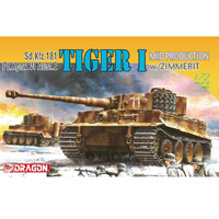 Dragon Tiger 1 Mid Production With Zimmerit  1/72