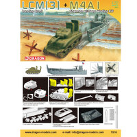 Dragon Landing Craft & M4A1 With Deep Wading    1/72