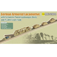 Dragon German Armoured Loco W/ Panzerspahwagen Units  1/144