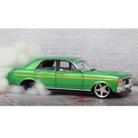 DDA 24829 1969 Ford XW GS Burnout Car Green 1/24