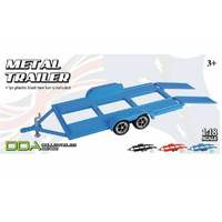 DDA 76001 Metal Trailer With Plastic Towbar Assorted Colours  1/24