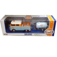 DDA 79610 Gulf VW Pickup & Oil Tank Trailer  1/24