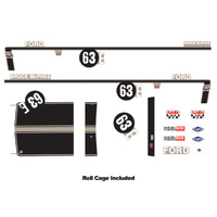 DDA AAC015 #63E XW Ford Bathurst Decal Kit  With Roll Cage   1/24