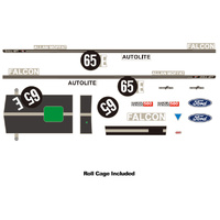 DDA AAC016 #65E XY Ford Bathurst Decal Kit With Roll Cage   1/24