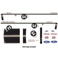 DDA AAC017 #64E XW Ford Bathurst Decal Kit With Roll Cage   1/24