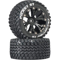 Duratrax Picket ST 2.8 Mounted Truck Tyres 2WD Rear Black   (2)