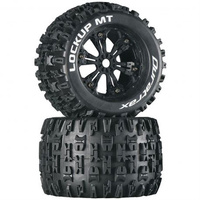 Duratrax Lockup 3.8 Mounted MT Tyres Black (2)