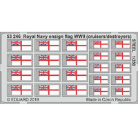 Eduard Royal Navy Ensign Flag WWII Steel Plastic Kit  1/350