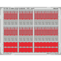 Eduard C-130H Cargo Seatbelts Photo Etched Parts   1/72