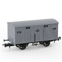 Eve Model Box Car Rolling Stock 20ft Grey HO