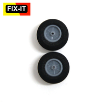 Fix-it Wheels 28mm x 12mm  2mm (Foam Tyre)(pr)