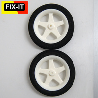 Fix-it Wheels 5 Spoke 76mm x13mm  1.8mm (Foam Tyre)(pr)