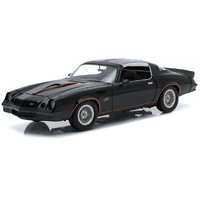 Green Light Camaro Z28 1978 Black/Orange Stripes  1/18