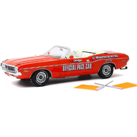 Green Light Dodge Challenger 1971 Conv 55th Indi 500 Pace Car  1/18