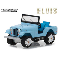 Green Light Elvis Presley Jeep CJ-5 Sierra Blue 1/64