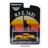 Green Light Checkered Motors Marathon 1981 A11 NYC City Cab 1/64