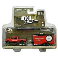 Green Light Ford F-350 1696 Ramp Truck W/ Tractor Series 16  1/64