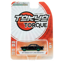 Green Light Nissan Skyline 1971 2000 GT-R Tokyo Torque Black 1/64