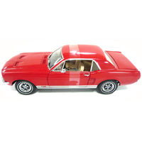 Green Light Mustang 67 Coupe Candy Apple Red 1/18