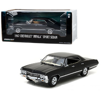 Green Light Chev Impala 1967 Sport Sedan Black 1/24