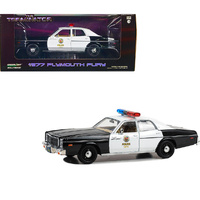 Green Light 84193 The Terminator 1984 Plymouth Fury 1977 Metro Police  1/24