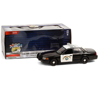 Green Light Ford Crown Victoria Police Interceptor CHP Hot Pursuit  1/24