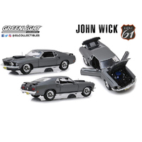 Green Light John Wick 1969 Ford Mustang Boss 429 1/18