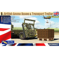 Gecko Models British Ammo Boxes & Trailer   1/35