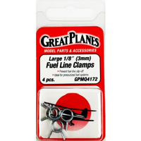 Great Planes Fuel Line Clamp Large 1/8 (4)