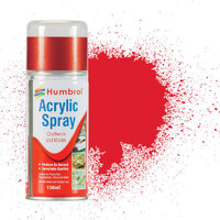 Humbrol Bright Red Gloss Acrylic Spray 150ml