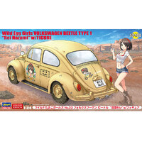 Hasegawa Wild Egg Girls Volkswagen Beetle Type 1 With Figure 1/24