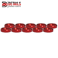 Hobby Details Countersunk Washer M3 Red (10)
