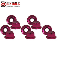 Hobby Embossing Flange Nut M4 Regular CW Rose Red (10)